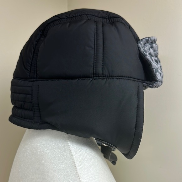 Coach Black and Gray Trapper Hat with Ear Flaps - Picture 2 of 5